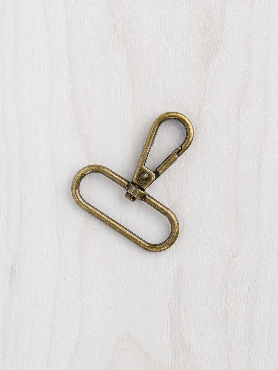 1.5" Swivel Hook Antique Brass - 3 pack