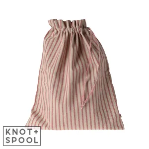 2024 Maileg Large Striped Red & Dark-Sand Bag