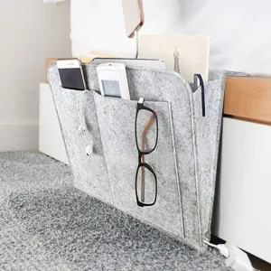 Bedside Felt Storage Bag Organizer - Hanging Storage Bag