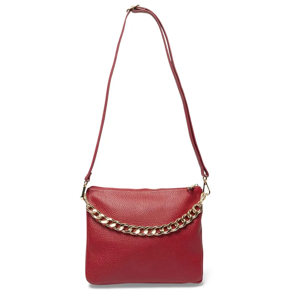 Belize Bag in Red Pebble