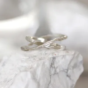 Cross Textured Ring