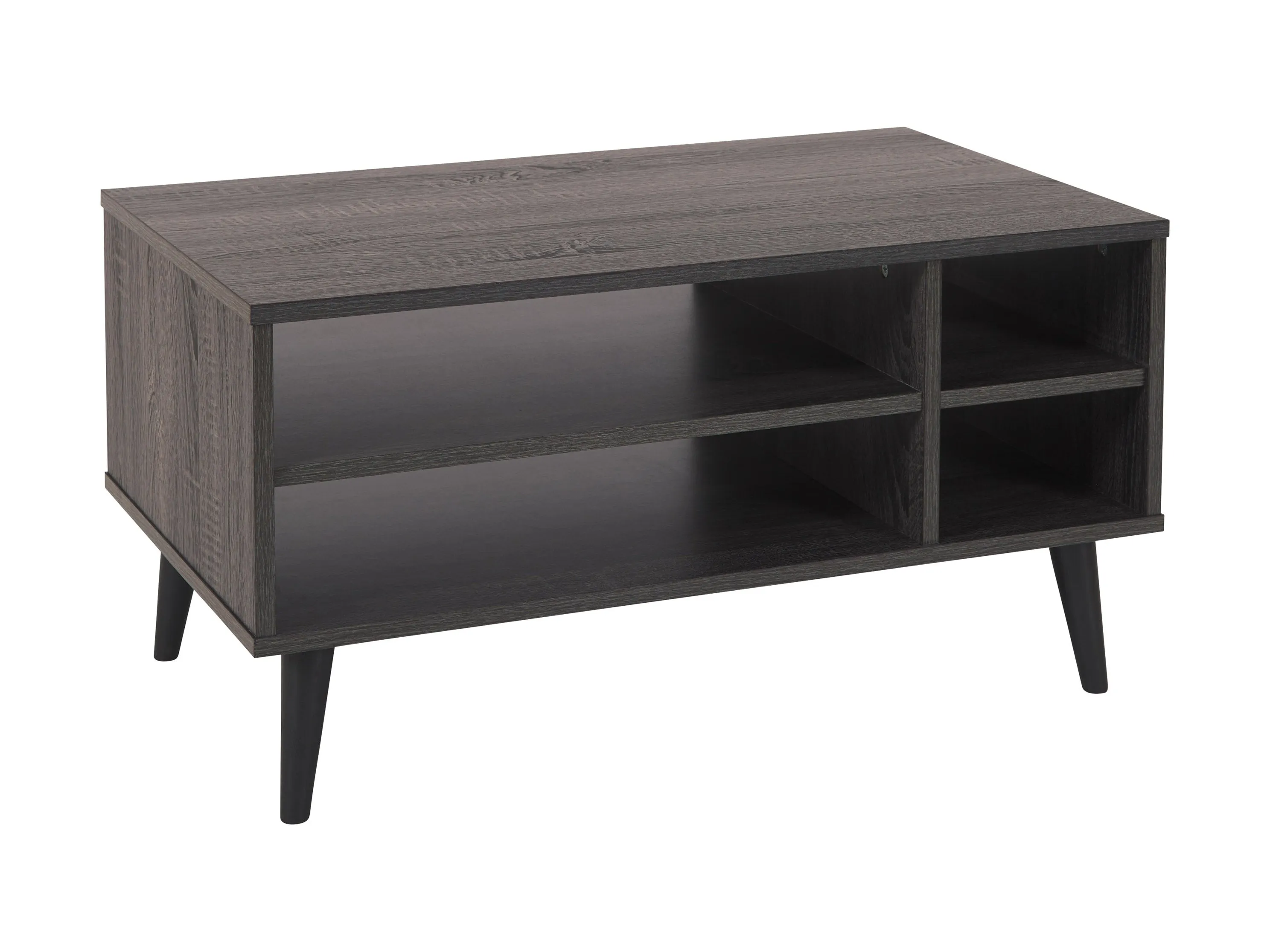 Dark Grey Rectangle Coffee Table with Storage