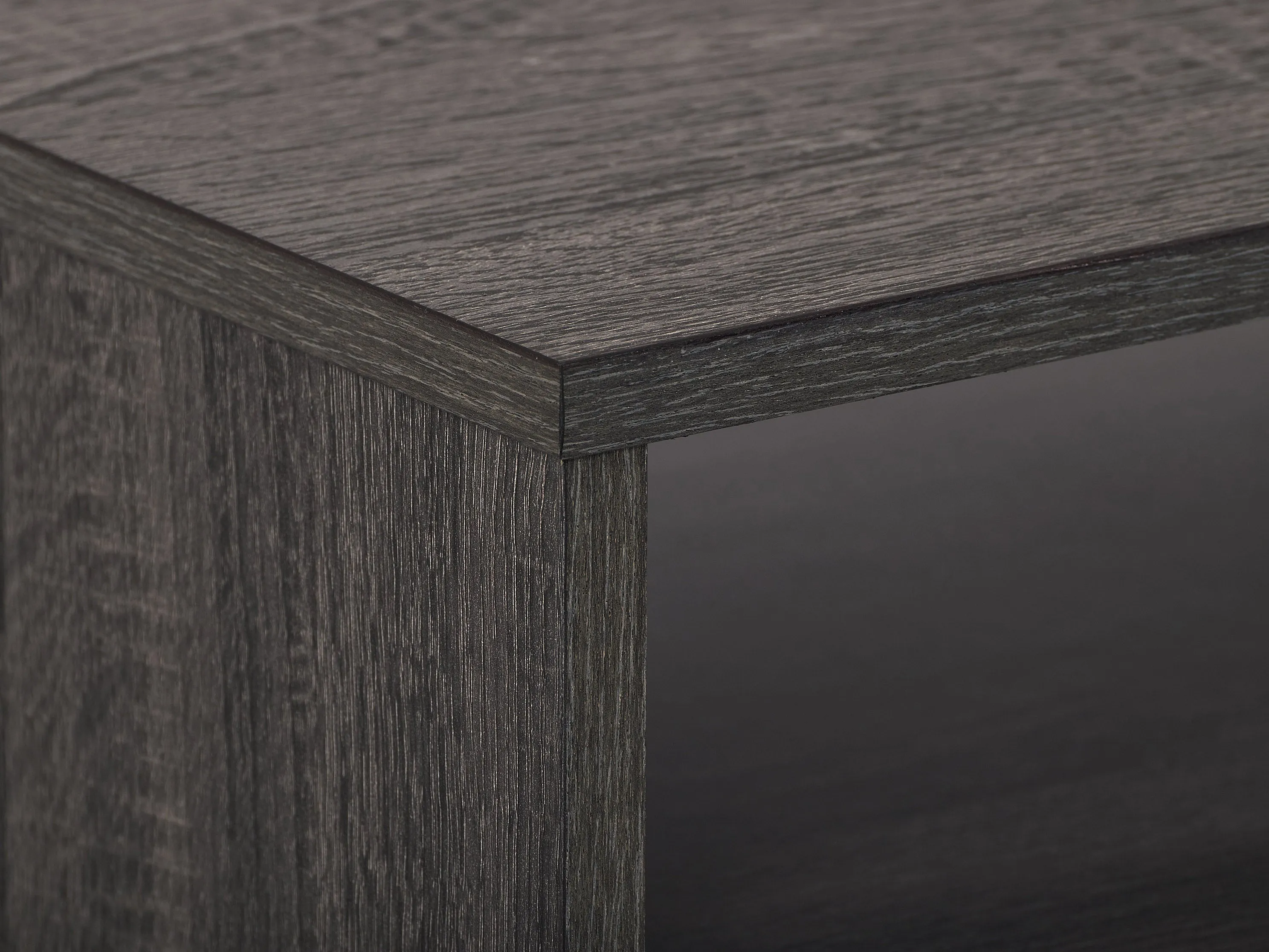 Dark Grey Rectangle Coffee Table with Storage