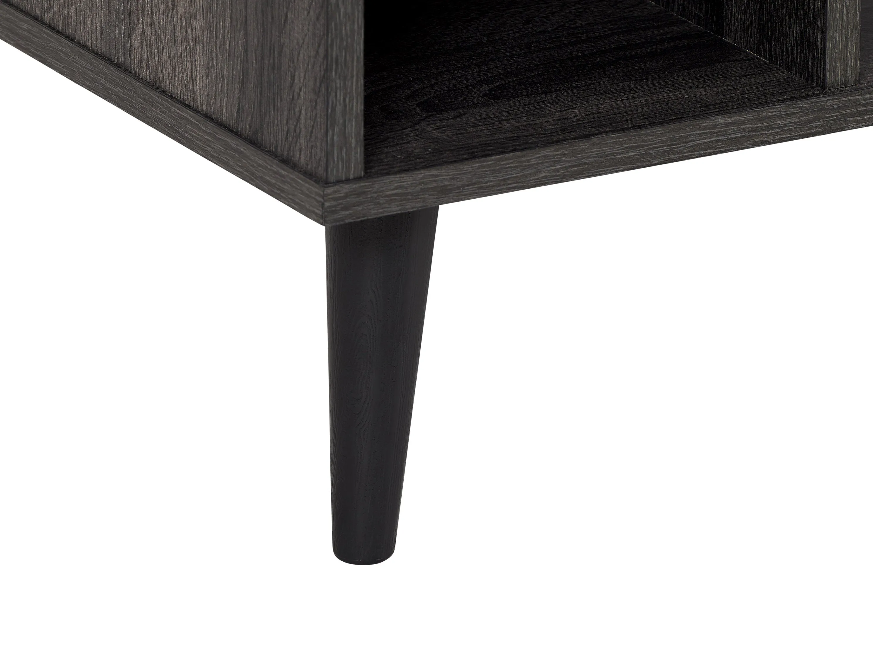 Dark Grey Rectangle Coffee Table with Storage