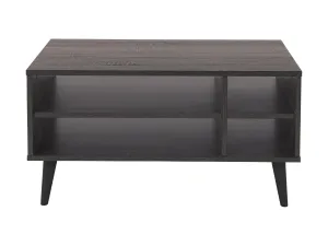 Dark Grey Rectangle Coffee Table with Storage