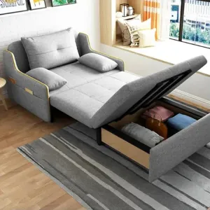 Elegant Living Room Convertible High-End Loafing Lounge Bed