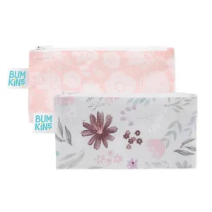 floral | small reusable snack bags