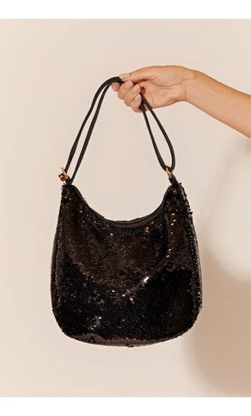 Kylie Sequin Bag with adjustable Shoulder Strap