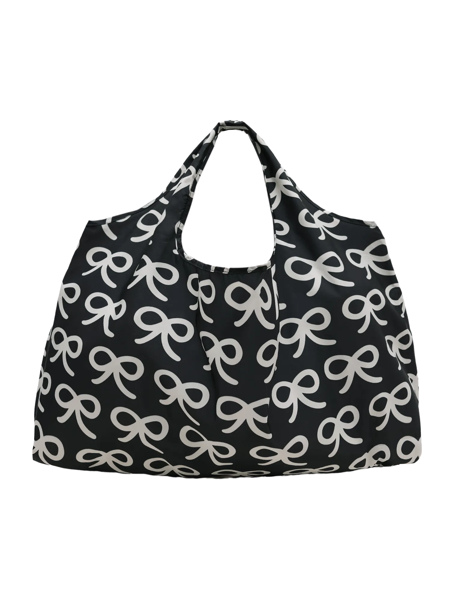 Large Reusable Tote (Ribbons Black)