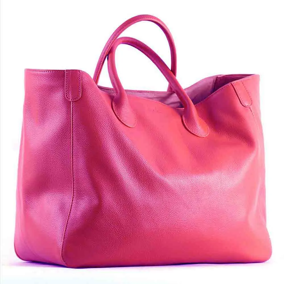 Leather Large Shoulder Tote