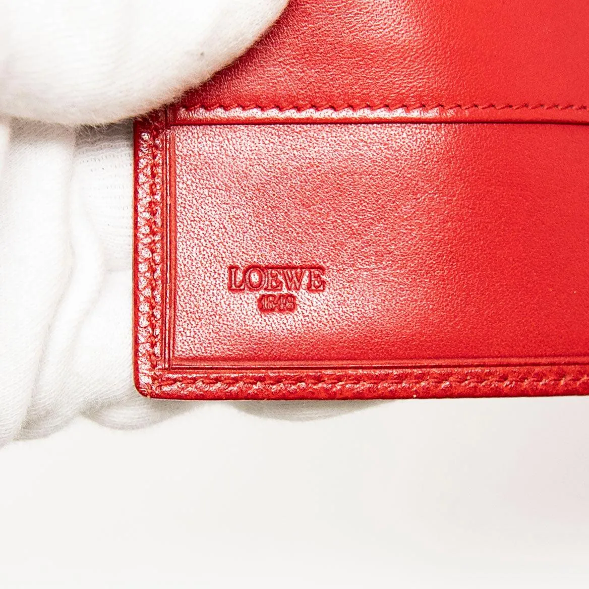 Loewe Red Compact Wallet