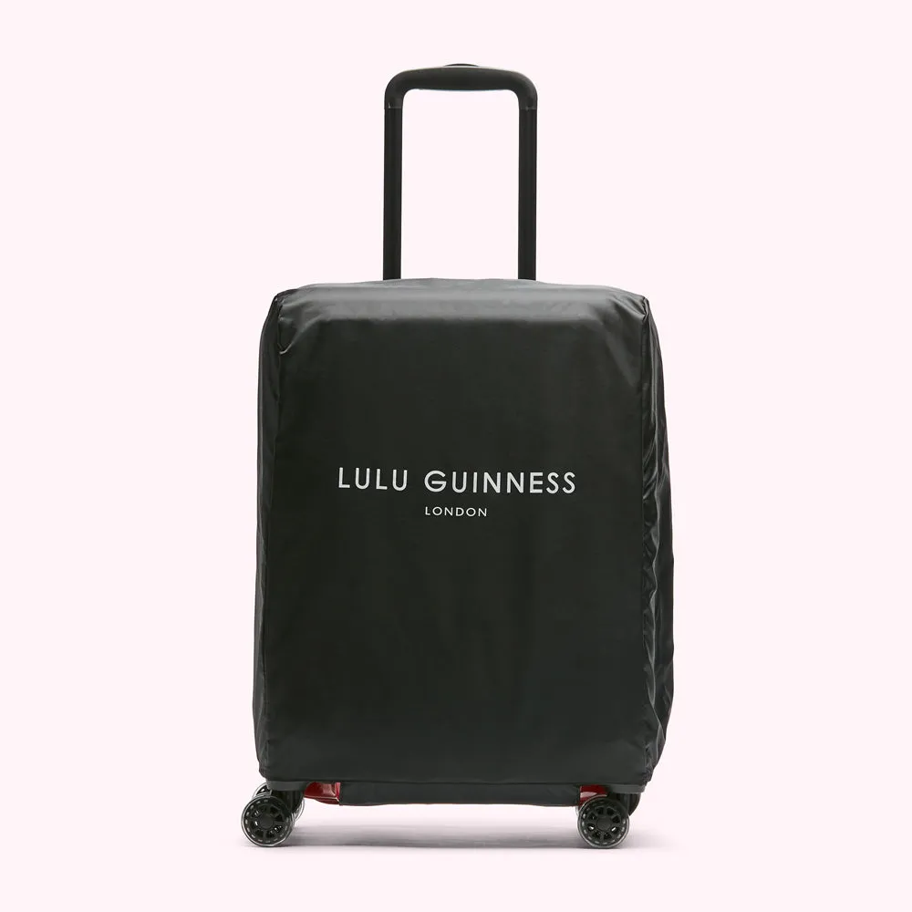 LULU RED LULU LIPS CABIN SPINNER CASE AND LUGGAGE BELT