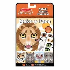 Melissa & Doug - On The Go - Reusable Stickers - Safari