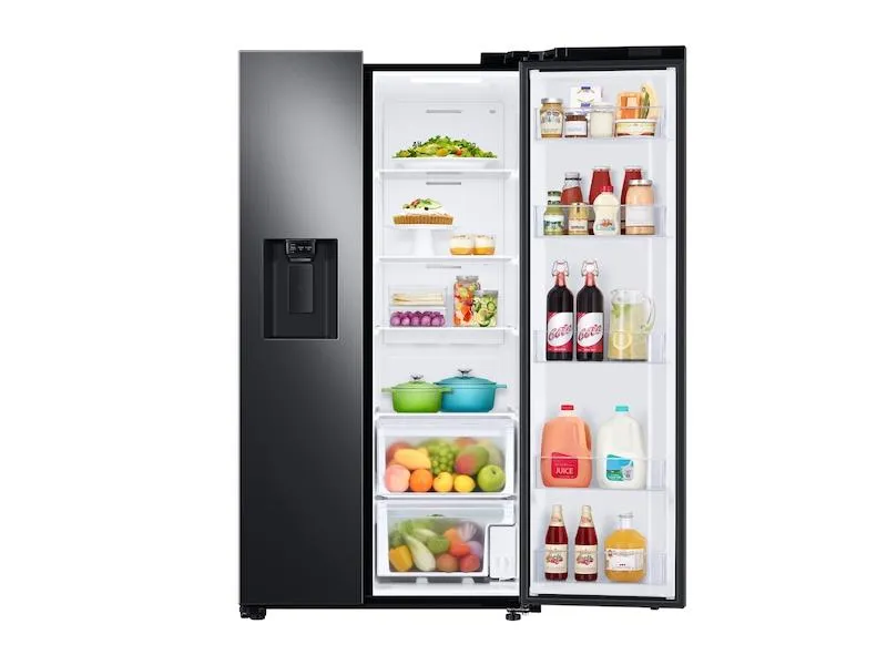 Samsung RS27T5200SG 27.4 cu. ft. Large Capacity Side-by-Side Refrigerator in Black Stainless Steel