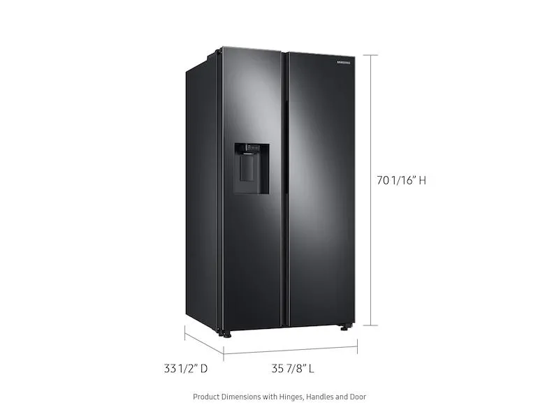 Samsung RS27T5200SG 27.4 cu. ft. Large Capacity Side-by-Side Refrigerator in Black Stainless Steel