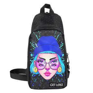 Smell-Proof Premium Convertible Shoulder Bag (TRIPPY GIRL SMOKING)