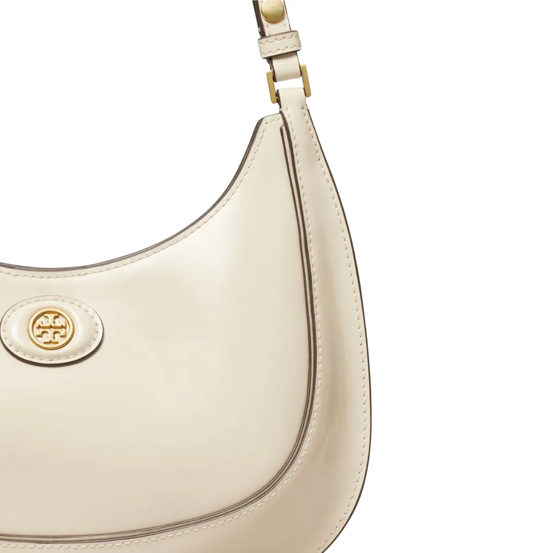 Tory Burch Robinson Spazzolato Convertible Crescent Bag