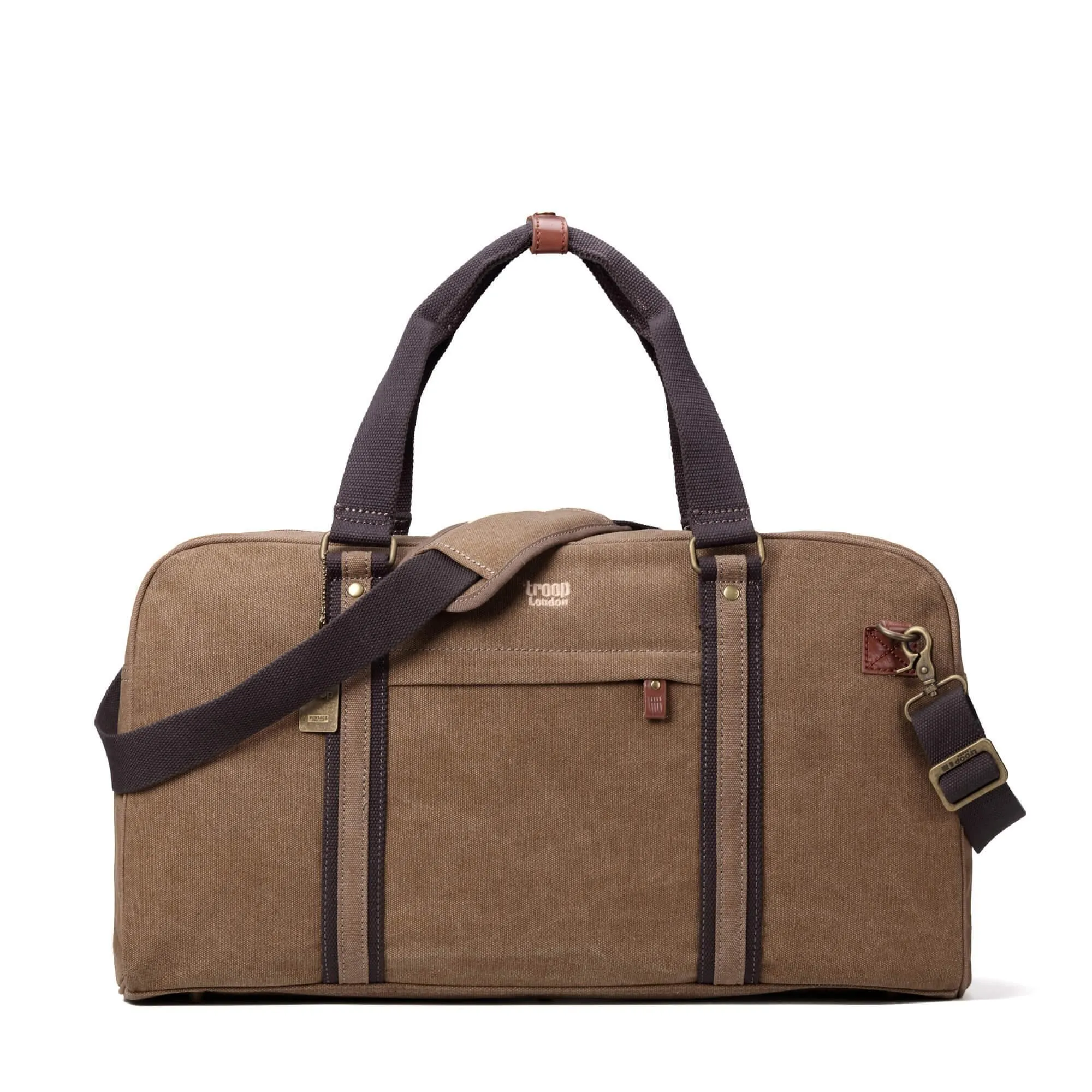 TRP0389 Troop London Classic Canvas Travel Duffel Bag, Large Holdall