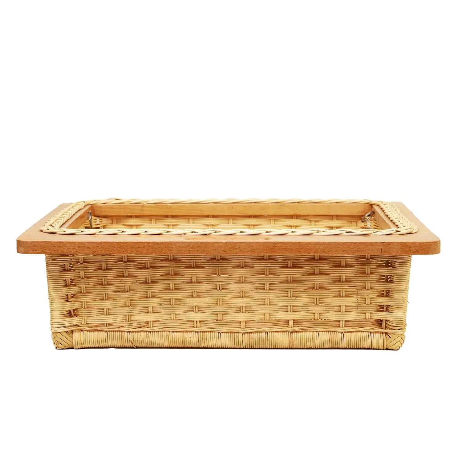 Wicker Basket for Kitchen | Bamboo Basket 21 x 20 x 8 - Sanika